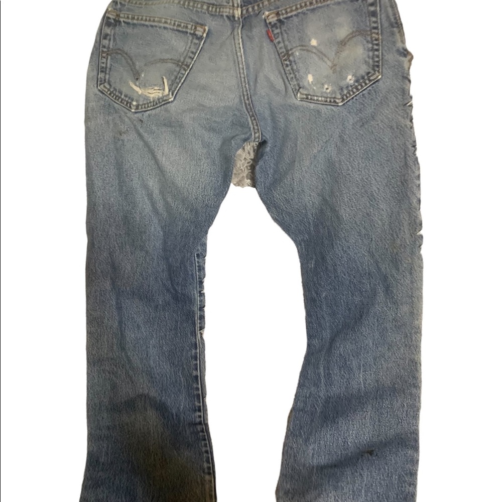 Vintage  Red Tab Levi’s Faded Boot Cut Jeans Made in the Mexico Tag Size 33x32
